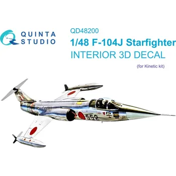 Plastikový model Quinta studio 1/48 F-104J 3D-Printed&col.Interior (KIN)