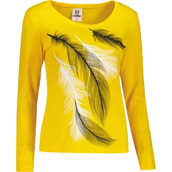 Dámské triko s dlouhým rukávem ALTISPORT CARRYOVER ALW112169 ŽLUTÁ XS