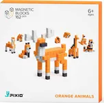 PIXIO 30101 Orange Animals 162 dílků