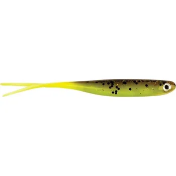 Umělá nástraha Berkley gumové nástrahy PowerBait SneakMinnow Brown Chartreuse Balení: 6ks, Velikost nástrahy: 5cm