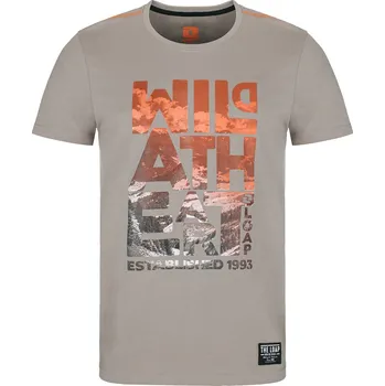 Pánské triko LOAP BOLT HNĚDÁ/ŠEDÁ S