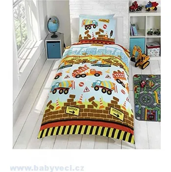 Povlečení Povlečení pro kluky Stavba s bagrem > varianta stavba - bagr