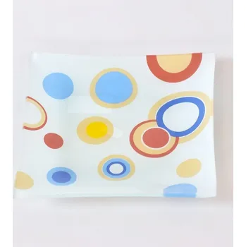 Svícen Svícen skleněný pruhovaný