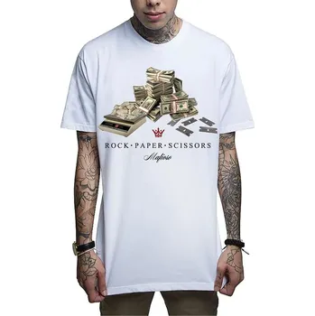 Pánské tričko tričko hardcore pánské - ROCK PAPER SCISSORS - MAFIOSO - MAF070 - M