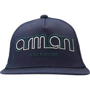 Módní doplněk Armani Exchange Kšiltovka | Barva:grafitově šedý | Velikost:OS