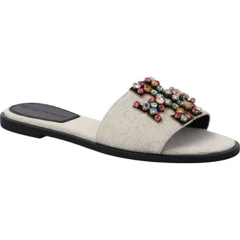 Dámské pantofle TORY BURCH Kůžoné pantofle INES | Barva:béžový | Velikost:36