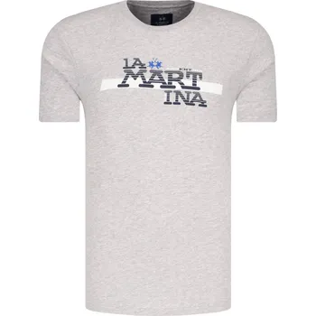 Pánské tričko La Martina Tričko | Barva:šedý | Velikost:M