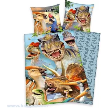 Povlečení Povlečení pro kluky dinosaurus selfie > varianta selfie dino