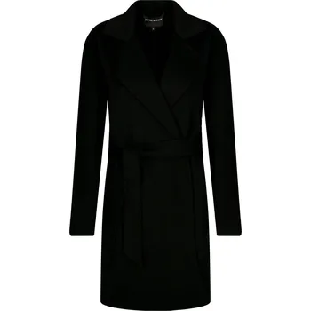 Emporio Armani Kašmírový kabát | Barva:černý | Velikost:36