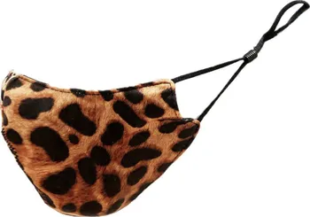 Desigual Oboustranná maska LEOPARD | Barva:bronzově hnědý | Velikost:OS