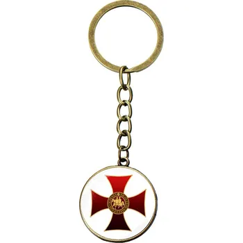 Přívěšek na klíče kříž templářů