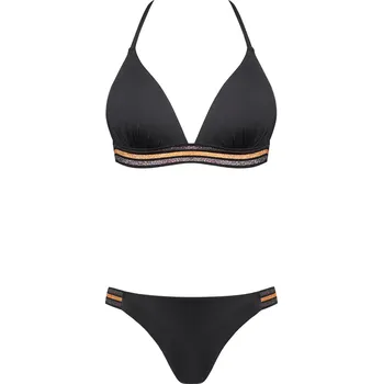 Dámské plavky Dámské dvoudílné plavky S555G2 Cosmo1 - Self černo-zlatá 38D