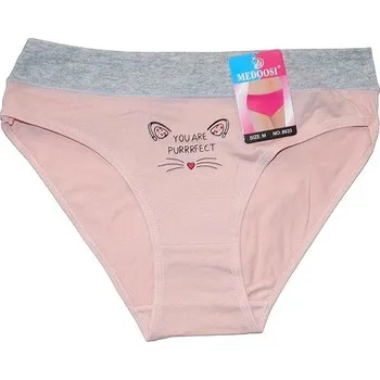 Dámské kalhoty Dámské kalhotky do boků KOČKA růžová 8933