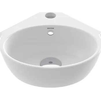 Umyvadlo Bocchi Miláno umývátko rohové 30cm, bílá leská, 1392-001-0126