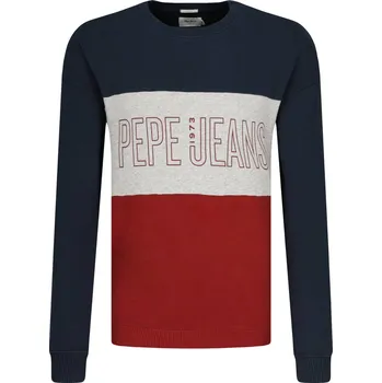 Pánská mikina Pepe Jeans London Mikina ISMAEL | Barva:tmavě modrá | Velikost:M