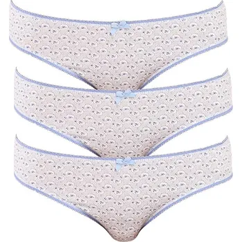 Kalhotky 3PACK dámské kalhotky Molvy modré (3MD-792-KEU) L 3MD-792-KEU Možnost vrácení zboží ZDARMA do 120 dnů!