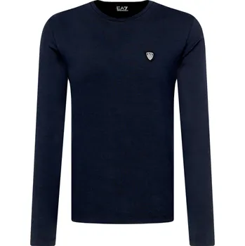 Pánské tričko EA7 Tričko s dlouhým rukávem | Barva:tmavě modrá | Velikost:XXXL