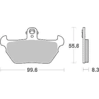 Brzda pro motocykl Brzdové destičky DP Brakes přední BMW K 100 rok 90-94