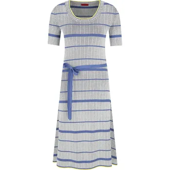Dámské šaty HUGO Šaty Sandrinna | Barva:modrý | Velikost:XS