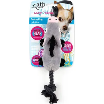 Hračka pro psa Hračka AFP plyš - Ultrasonic osel s ultrazvukovým pískátkem 38,5cm