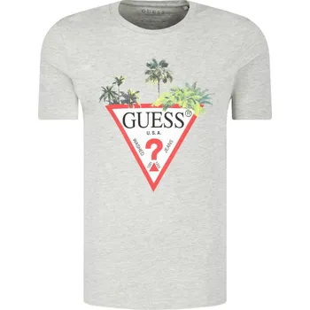 GUESS JEANS Tričko PALM | Barva:šedý | Velikost:M