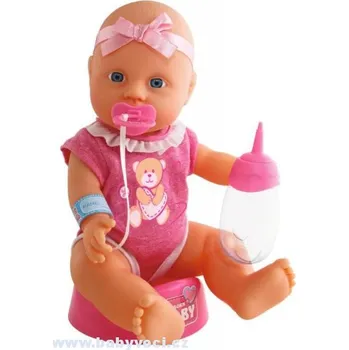 Panenka Panenka miminko 30 cm pije a čůrá > varianta růžová