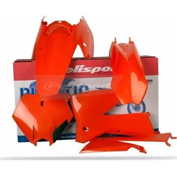 POLISPORT kompletní plasty KTM SX 05-06, EXC/EXC-F 05-07, barva OEM KTM EXC F 350 rok 05-07