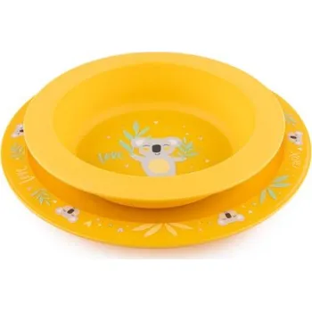 Sada nádobí Canpol babies EXOTIC ANIMALS jídelní sada > varianta žlutá