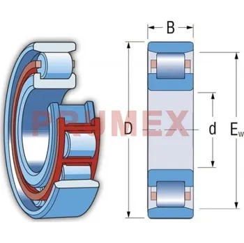 ZKL N 218 M válečkové ložisko