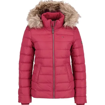 Dámská casual bunda Tommy Jeans Bunda TJW ESSENTIAL | Barva:vínový | Velikost:XS