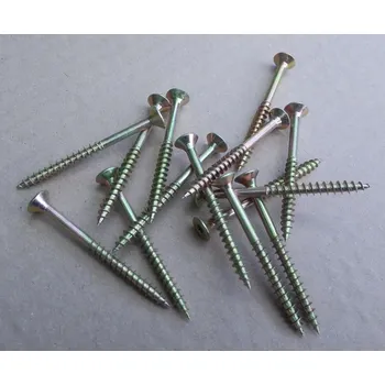 Vrut Univerzální vrut se zápustnou hlavou 6 x 150mm, částečný závit, žlutý zinek