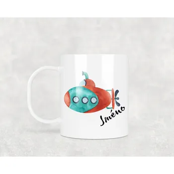 Domovi Plastový hrnek s vlastním jménem Ponorka 330ml