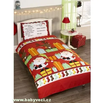 Povlečení Vánoční povlečení santa s dárky > varianta santa s dárky