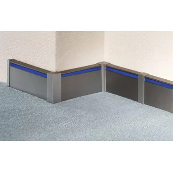 soklová lišta Soklová lišta hliníková 60 mm - pro vložení LED osvětlení | Küberit 936 Provedení: stříbro F4 3 20 36 04 4