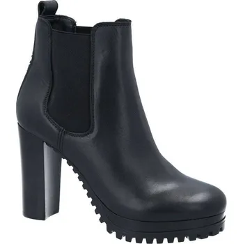 Dámská obuv Tommy Jeans Kůžoné kotníkové boty CHELSEA | Barva:černý | Velikost:40