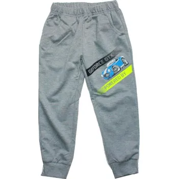 Dětské tepláky pro děti chlapecké AUTO 153 šedé