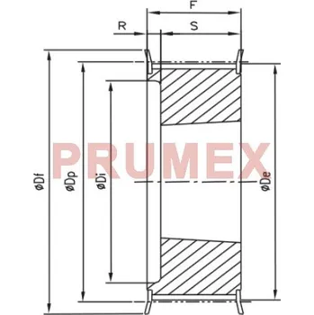 Auto-moto Řemenice TB 21 H 150 optibelt ZRS na Taper Lock