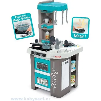 Dětská kuchyňka Kuchynka elektronická Tefal Studio 360° Bubble Smoby > varianta modrá bubble