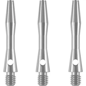 Příslušenství pro šipky Násadky Designa Aluminium Sliver Extra Short