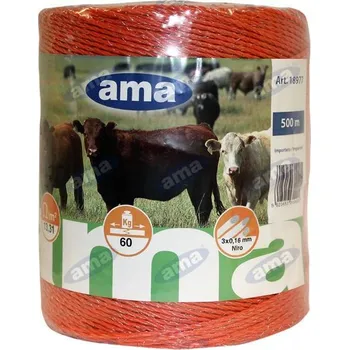 Lano Oranžové vodivé lano, 3 vodiče Ø 0.16 mm, délka 500 m