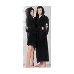 Dámský 3/4 župan s kapucí Tribal 34 30 9999 - Vestis XL černá