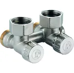 Giacomini Připojovací armatura radiátorů rohová, pro tělesa s integrovanými ventily R384 1/2" x 3/4"E