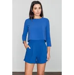 Elegantní dvouvrstvý overal s krátkými šortky M445 Barva: Modrá, Velikost: L