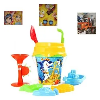Hračka na písek Kyblík + hračky na písek a pláž 8 ks 5259