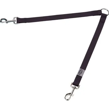 Vodítko pro psa Nobby rozdvojka na vodítko černá 2 x 40cm