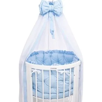 Příslušenství pro dětskou postel a kolébku Mimiko set ložního prádla Premium - Modrá