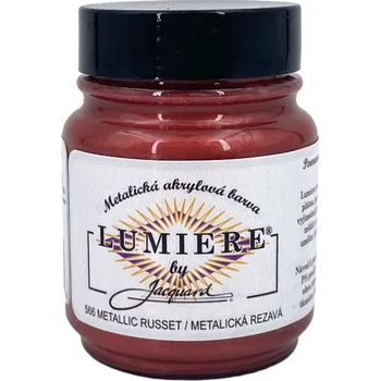 Vodová barva Jacquard Metalické Barvy Lumiere 566 metalická rezavá