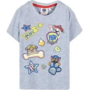 Chlapecké tričko Tričko Tlapková Patrola Paw Patrol krátký rukáv > varianta 503 šedé Barva: 503 šedé, Velikost: 104