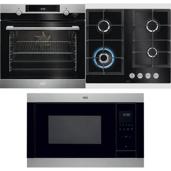 Domácí spotřebič AEG Mastery SteamBake BCK455350M + AEG Mastery SpeedBurner HKB64420NB + AEG Mastery MSB2547D-M