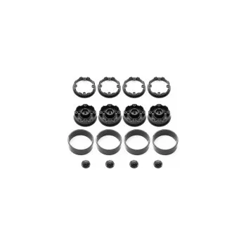 RC vybavení 1:18 Hobbytech CRX18 Crawler: Plastové beadlock disky, 4 ks.